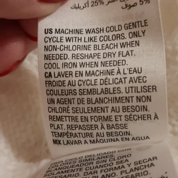 NWT Alfani white or winter white sweater.  pxl - Picture 6 of 7